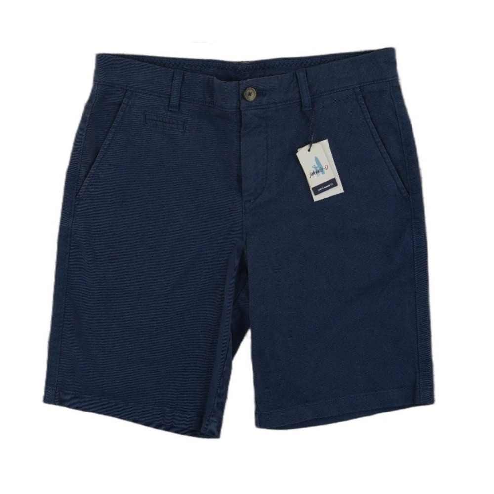 NEW Johnnie O Chino Shorts Boys Size 16 Blue Stretch Cotton Blend